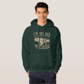 Im niet oud Im klassiek retro 1993  mannen groen Hoodie (Voorkant volledig)