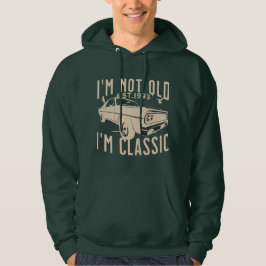 Im niet oud Im klassiek retro 1993  mannen groen Hoodie
