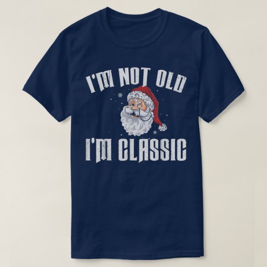 Im niet oud Im klassieke thuisdag auto kerst T-shirt (Design voorkant)