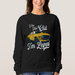 Im niet oud Im legende - gele spierauto Trui