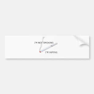 Im niet roken Im-damp Bumpersticker