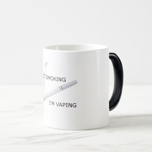 Im niet roken Im-damp Magische Mok (Voorkant rechts)