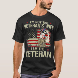 Im niet veteranen vrouw Im veteraan Amerikaanse vl T-shirt