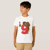 Im Nine Cowboy Birthday T-shirt (Voorkant volledig)
