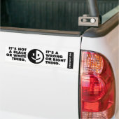 I'm No Racist Bumper Sticker (Op Truck)