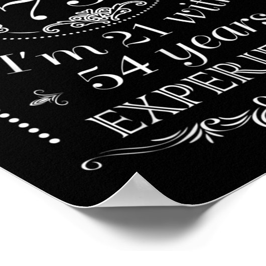 Im Not 75 Funny 75th Birthday Poster (Hoek)