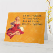 I'm Not A Magician Kaart (Gele Bloem)