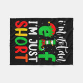 I'm Not An Elf I'm Just Short Family Elf Squad Chr Fleece Deken (Voorkant (Horizontaal))