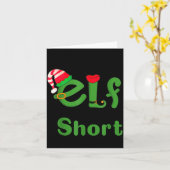 .i'm Not An Elf Im Just Short,funny Christmas 2025 Kaart (Gele Bloem)