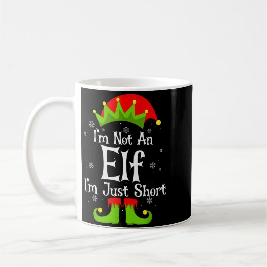 I'm Not An Elf Im Just Short Funny Christmas Match Koffiemok (Links)