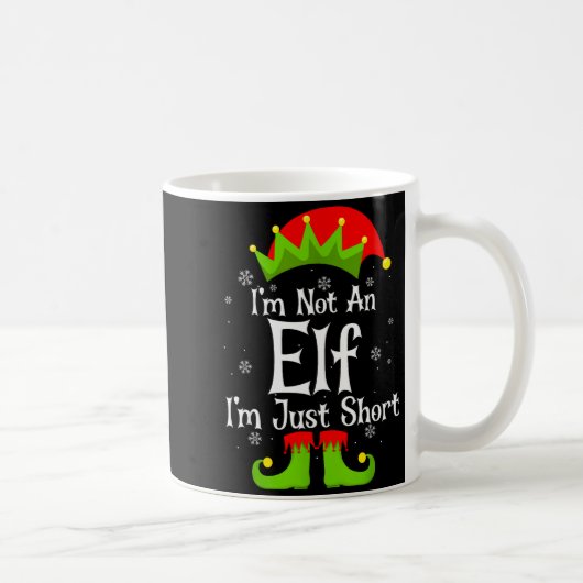 I'm Not An Elf Im Just Short Funny Christmas Match Koffiemok (Rechts)