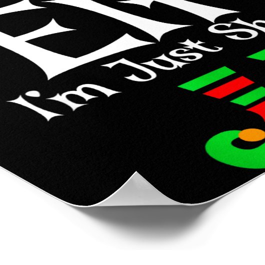 I'm Not An Elf Im Just Short Funny Christmas Match Poster (Hoek)