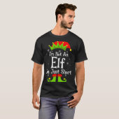 I'm Not An Elf Im Just Short Funny Christmas Match T-shirt (Voorkant volledig)