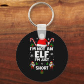 Im Not An Elf Im Just Short Funny Christmas Xmas M Sleutelhanger (Voorkant)