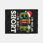 I'm Not An Elf Im Just Short Funny Men Women Chris Fleece Deken (Voorkant (Horizontaal))