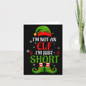 I'm Not An Elf I'm Just Short Merry Christmas Elf Kaart (Voorkant)