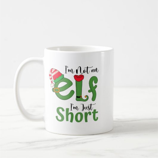 Im Not An Elf Just Short Funny Christmas Xmas Men  Koffiemok (Links)