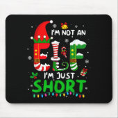 Im Not An Elf Just Short Funny Christmas Xmas Men Muismat (Voorkant)
