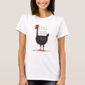 I'm Not Chicken, I'm Art - Quirky Retro T Shirt (Voorkant)