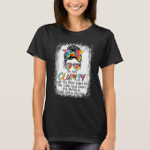 I'm Not Clumsy Funny Sayings Sarcastic Messy Bun T-shirt (Voorkant)