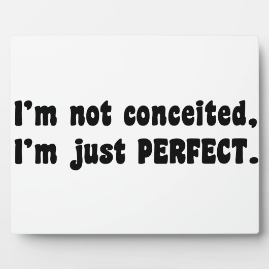 I'm Not Conceited, I'm Just Perfect Fotoplaat (Voorkant)