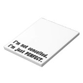I'm Not Conceited, I'm Just Perfect Notitieblok (Linkerzijde)