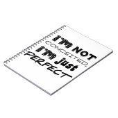 I'm Not Conceited, I'm Just Perfect Notitieboek (Linkerzijde)