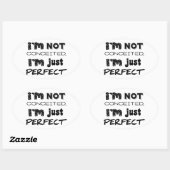 I'm Not Conceited, I'm Just Perfect Ovale Sticker (Vel)