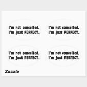I'm Not Conceited, I'm Just Perfect Ovale Sticker (Vel)