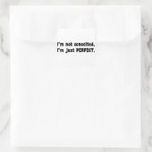 I'm Not Conceited, I'm Just Perfect Vierkante Sticker (Tas)
