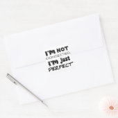 I'm Not Conceited, I'm Just Perfect Vierkante Sticker (Envelop)