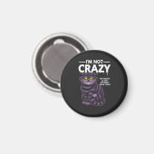 I'm Not Crazy My Reality Is Different Cheshire Cat Magneet (Voorkant / Achterkant)