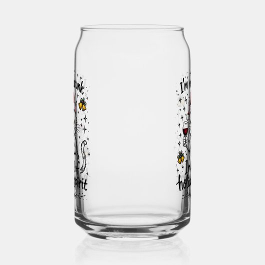 I'm Not Drunk I'm Full of Holiday Spirit Blikvorm Glas (Rechts)