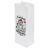 I'm Not Drunk I'm Full of Holiday Spirit  Wijn Cadeautas (Achterkant Gekanteld)