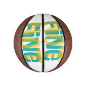 I'm (Not) Fine - Sarcastic Humor T Shirt Basketbal (Verticaal)