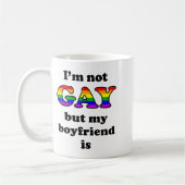 I'm Not Gay But My Boyfriend Is Funny Quotes Lgbt  Koffiemok (Links)