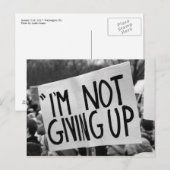 I'm Not Giving Up Postcard Briefkaart (Voorkant / Achterkant)