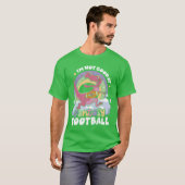 Im Not Good At Fantasy Sports Athlete Dinosaur fun T-shirt (Voorkant volledig)