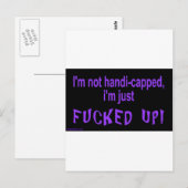 im_not_handicapped_im_just briefkaart (Voorkant / Achterkant)