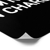 I'm Not In Charge, Gag Uni-adults Black Small Sarc Poster (Hoek)