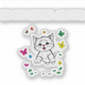 I'm Not Kitten Around - Schattigee en speelse grap Sticker (Voorkant)