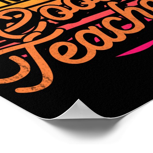 I'm Not Like A Regular Teacher I'm A Cool Teacher Poster (Hoek)