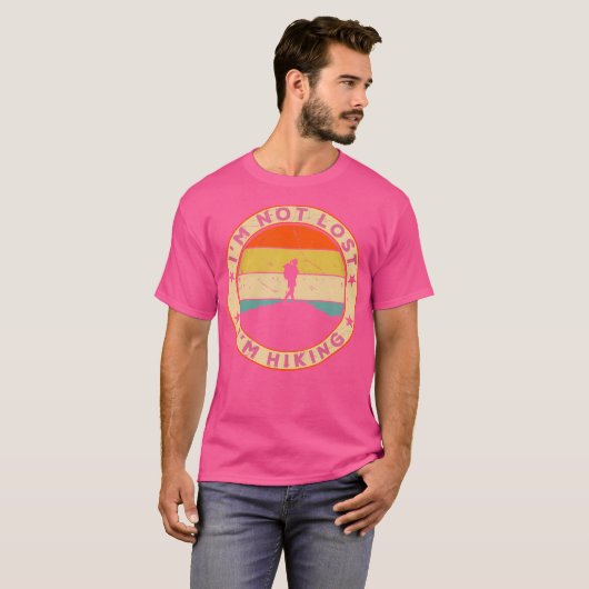 I'm Not Lost I'm Hiking Tshirt Dames Grappig - Vro (Voorkant volledig)