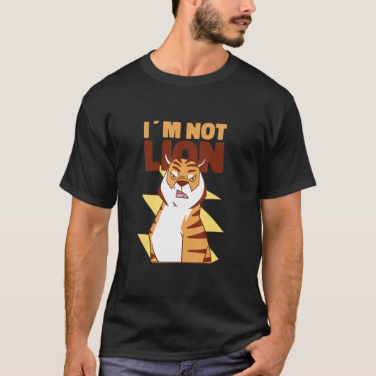 I'm Not Lying Lion Tiger Pun T-shirt (Voorkant)