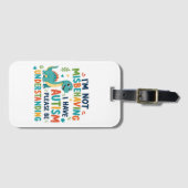 I'm not misbehaving I have autism Bagagelabel (Voorkant (horizontaal))