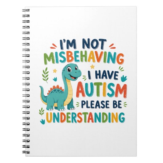 I'm not misbehaving I have autism Notitieboek (Voorkant)