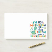 I'm not misbehaving, I have autism Post-it® Notes (Op bureau)