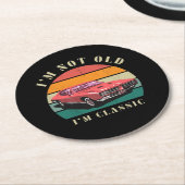 I'm not old, I'm classic coasters Ronde Kartonnen Onderzetter (Gebogen)