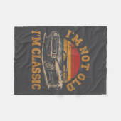 I'm Not Old I'm Clic Funny Car Graphic Men Dad Pap Fleece Deken (Voorkant (Horizontaal))