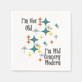 I'm Not Old I'm Mid Century Modern Funny Stars Servet (Voorkant)